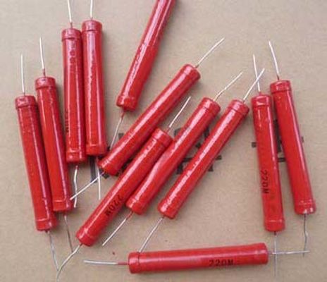 Resistente de alta tensão através de um buraco 10W 50W 100W com resistência 0.2OHM-100M OHM