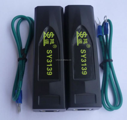 26*26*95mm POE Surge Protector Ethernet RJ45 Cat6 Lightning Arrester Proteção de sinal 48V